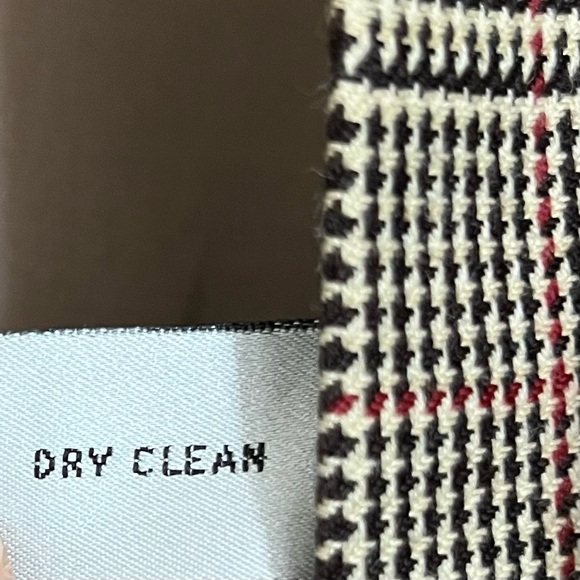 Amanda Smith Petites Preppy Houndstooth Plaid Boxy Blazer Velvet Trim Wool Blend - Picture 15 of 16